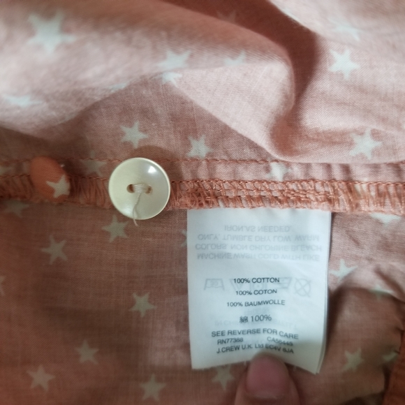 Madewell Star Print Wrap Top | Size Small | Coral - Picture 7 of 9